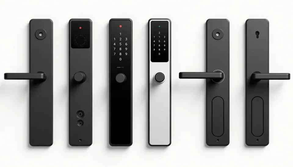 Smart lock installation on residential front door