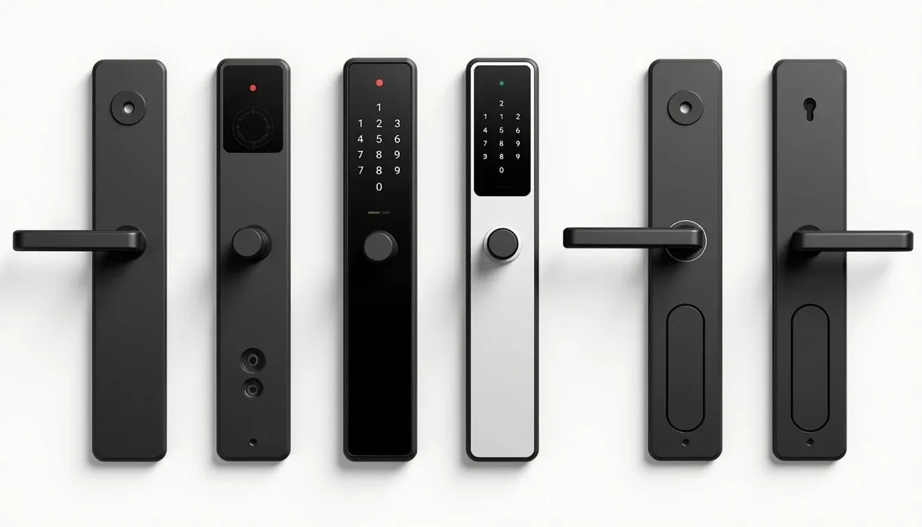 Smart lock installation on residential front door
