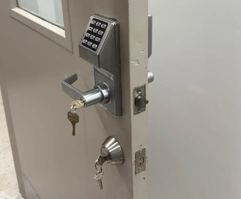 Access control system installation for commercial buildings