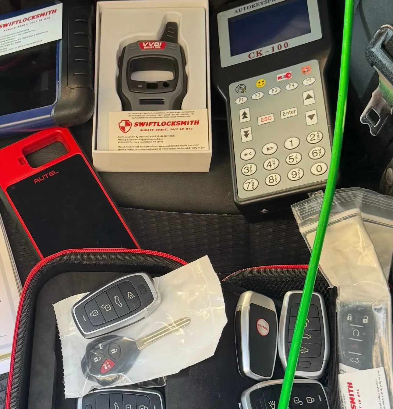 Professional automotive locksmith tools and equipment